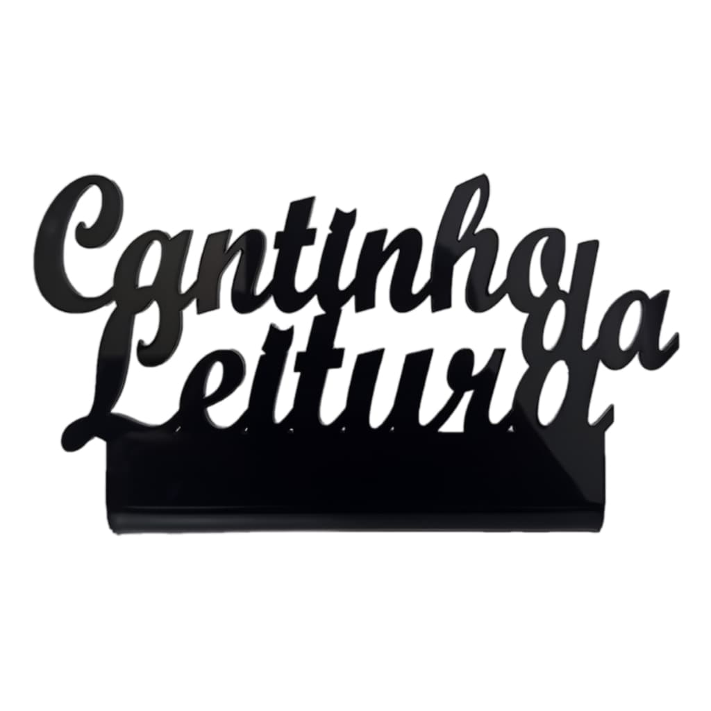 Cantinho Da Leitura (Acrílico Preto 2mm)