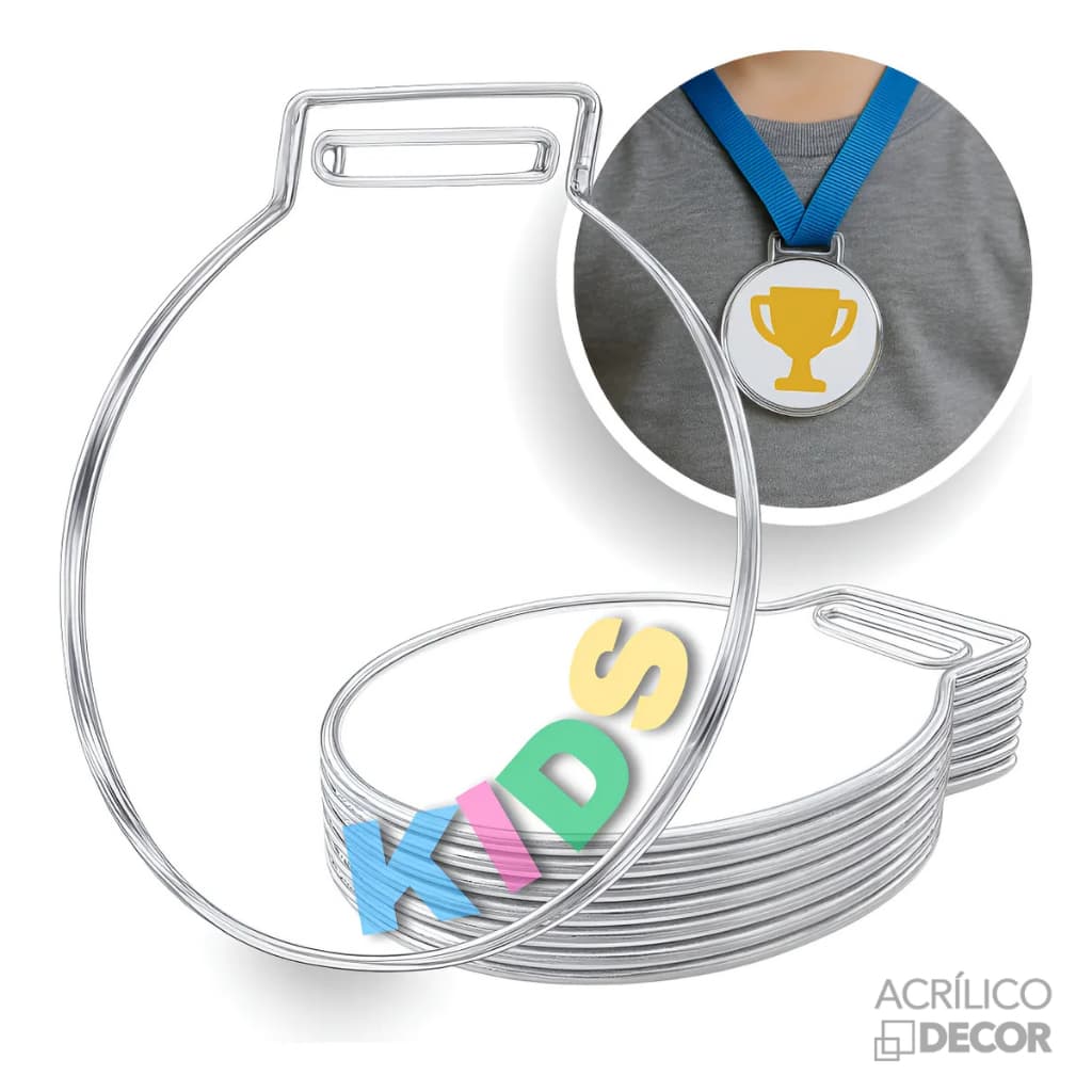 Medalha 4cm 50 UN (Acrílico Cristal 2mm)