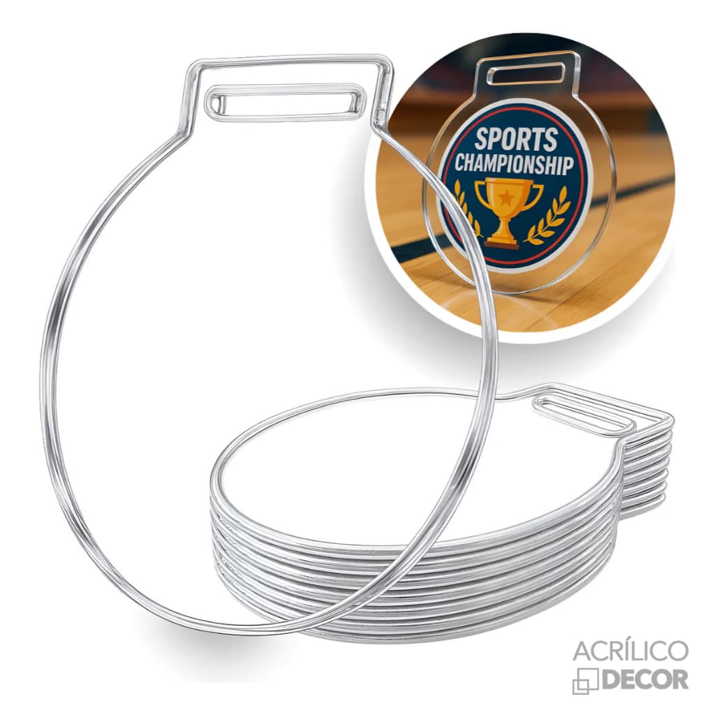 Medalha 5cm 50 UN (Acrílico Cristal 2mm)