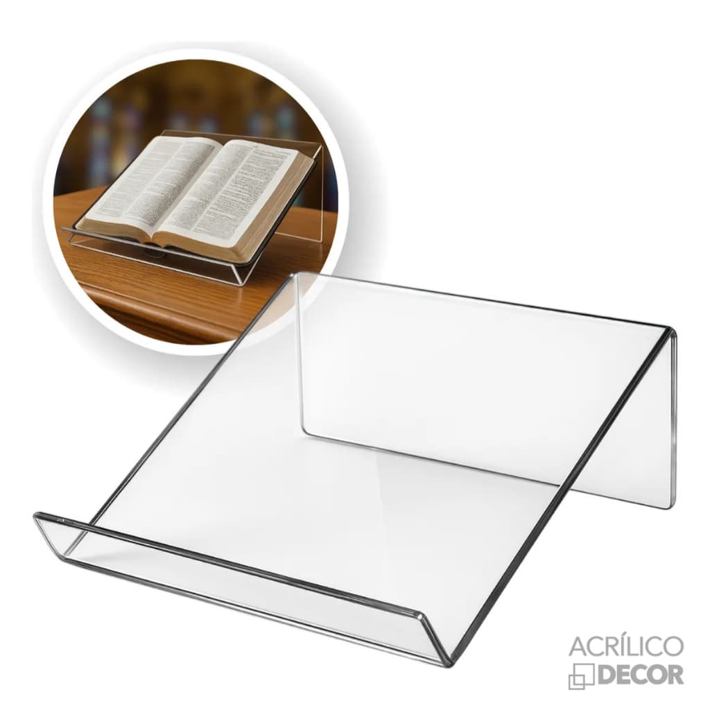 Suporte de Biblia 2 UN (Acrílico Cristal 2mm)